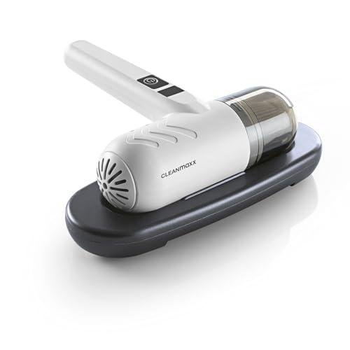 CLEANmaxx Aspirador de Mano Antiácaros con Batería | Limpiador