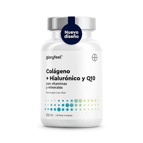 Colágeno con Magnesio y Ácido hialurónico + Q10, 120 Cápsulas