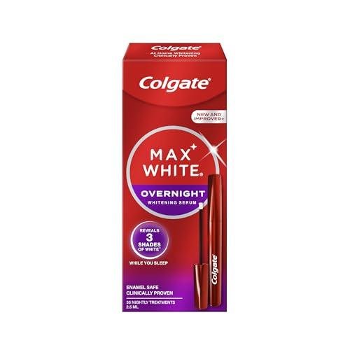 Colgate Max White, Sérum Blanqueador Nocturno Dental, 2,5ml | Sérum