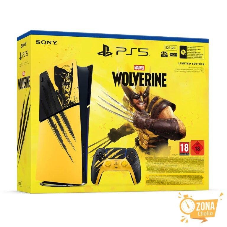 Consola PS5 Digital Bundle Edición Limitada Marvel Lobezno Amarillo