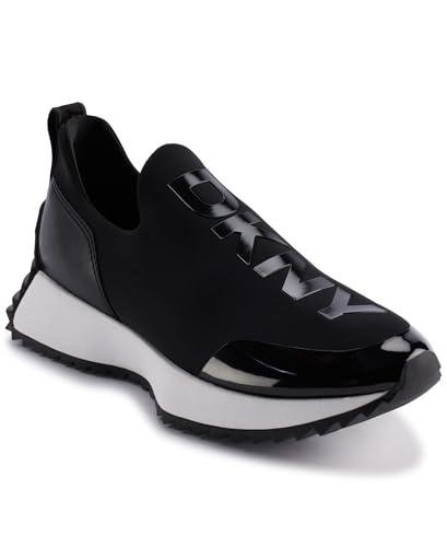 DKNY Nallen Slip On SNE, Zapatillas Deportivas para Mujer, Negro, 38