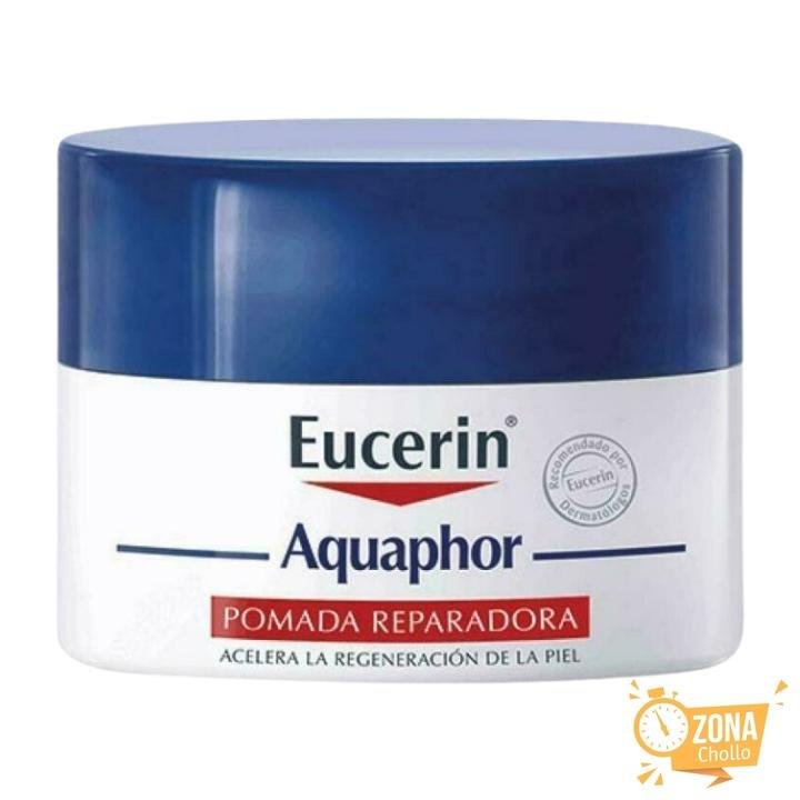 Eucerin Aquaphor Pomada Reparadora 7 ml para Labios y Nariz, Alivia