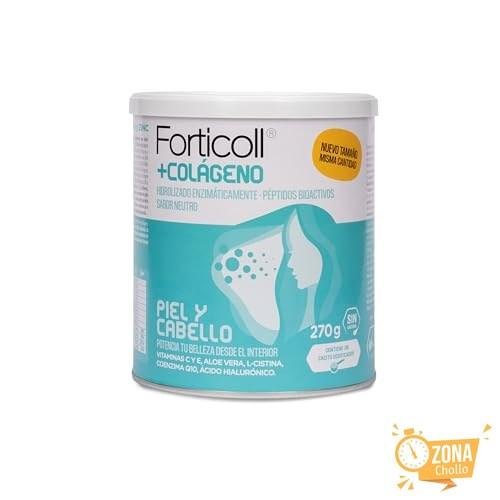 Forticoll Colágeno Piel y Cabello en Polvo con Biotina, Zinc y Q10