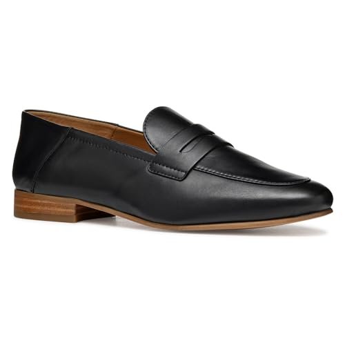 Geox D MANTINEA A, Mocasín Mujer, Black, 36 EU