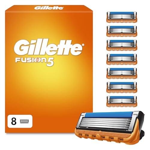 Gillette Fusion5 Cuchillas de Afeitar Hombre, Pack de 8 | Recambios