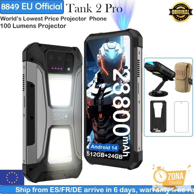 8849 Tank 2 PRO Unihertz proyector Smartphone resistente 23800mAh… — 355.00 EUR €