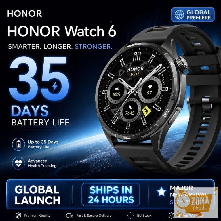 Honor Watch 6, nuevo reloj inteligente con pantalla AMOLED de 1.46″… — 146,01 €