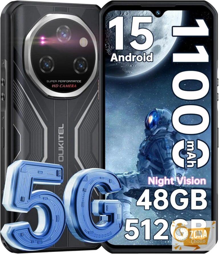 OUKITEL WP55 Pro 5G, Teléfono Inteligente Resistente, Desbloqueado… — 251,06 €