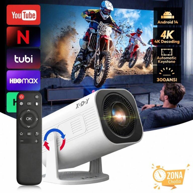 Xgody Gimbal 3 Pro proyector 4K Wifi6 Android Mini Beamer 300 Ansi — 37.70 EUR € en AliExpress
