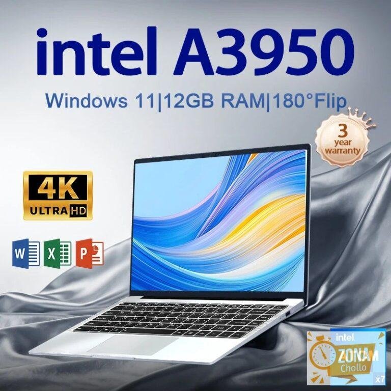FUCHU Nuevo Portátil de Oficina Intel Atom A3950 12GB RAM 2TB SSD PC — 159,53 € en AliExpress