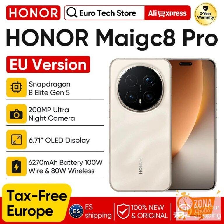 Versión EU Honor Magic 8 Pro 5G Smartphone Snapdragon 8 Elite Gen 5 — 830.59 EUR € en AliExpress