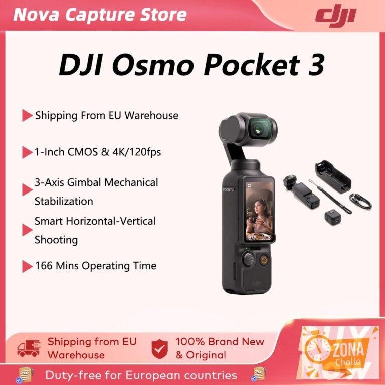 【Local+】DJI Osmo Pocket 3, Potente Sensor de 1 Pulgada, 4K/120fps — 320,59 € en AliExpress