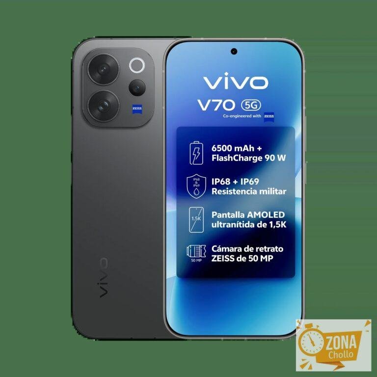 Teléfono – vivo V70 5G Smartphone, 12GB+512GB, Nergo, Versión… — 519,87 €