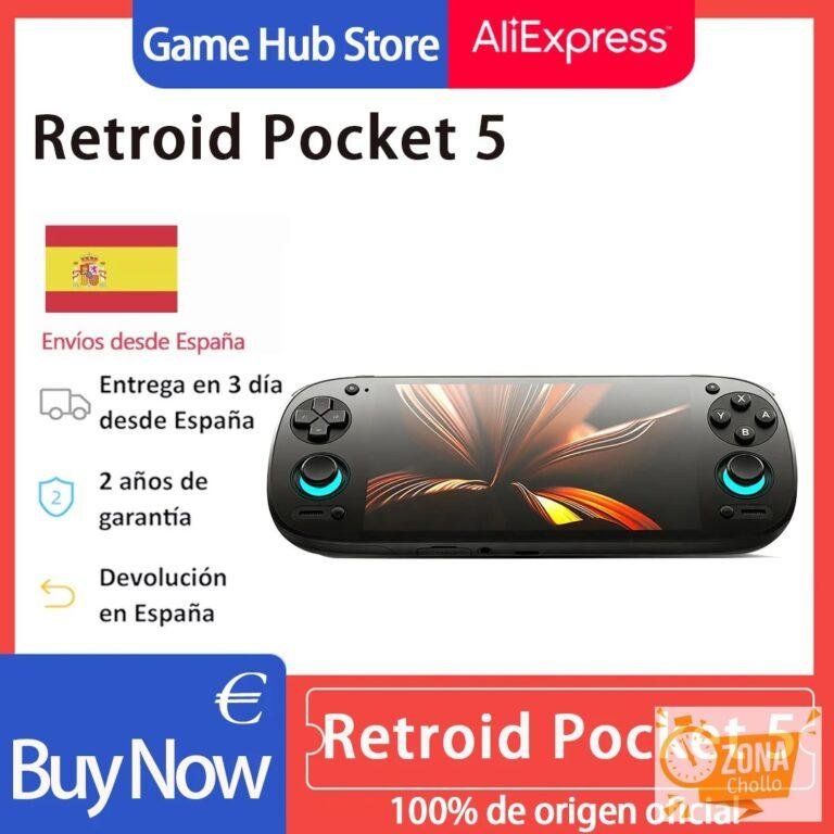 Retroid Pocket 5 (RP5), consola de videojuegos portátil, pantalla — 249,75 € en AliExpress