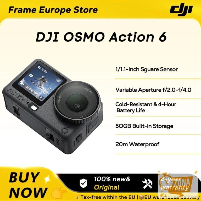 DJI Osmo Action 6 Combo Esencial, Cámara de Acción con Sensor — 345,38 € en AliExpress