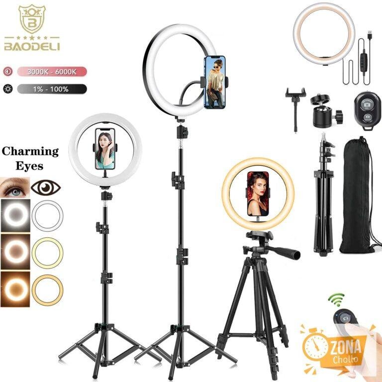 Anillo de luz LED para Selfie de 10 «y 26cm, luz para fotografía y… — 16,39 €
