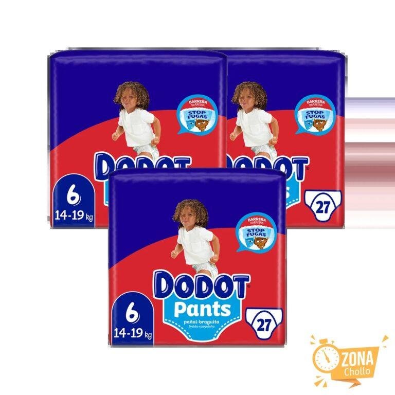 DODOT Pants pañal – braguita unisex 14-19kg talla 6 paquete 27… — 31,45 €