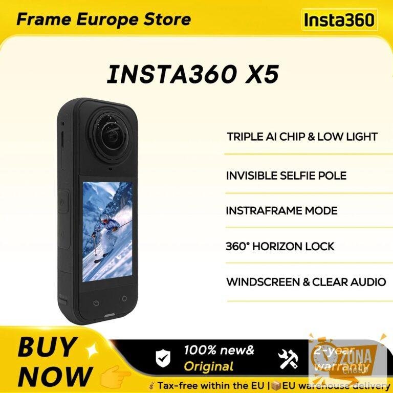 Cámara de Acción Insta360 X5 360 ° Lente de Cámara Deportiva — 416.57 EUR € en AliExpress