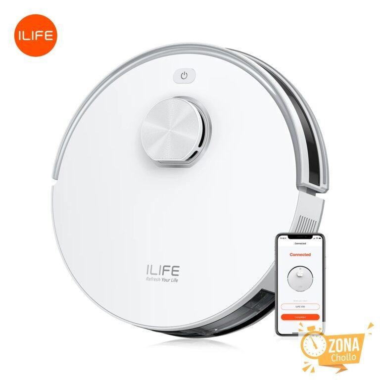 Aspiradora robot ILIFE V30, navegación láser, succión de 10000 Pa — 92,39 € en AliExpress