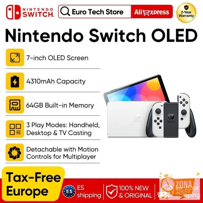 Nintendo Switch Modelo OLED Pantalla de 7 pulgadas Joy‐Con Mango — 324,40 € en AliExpress