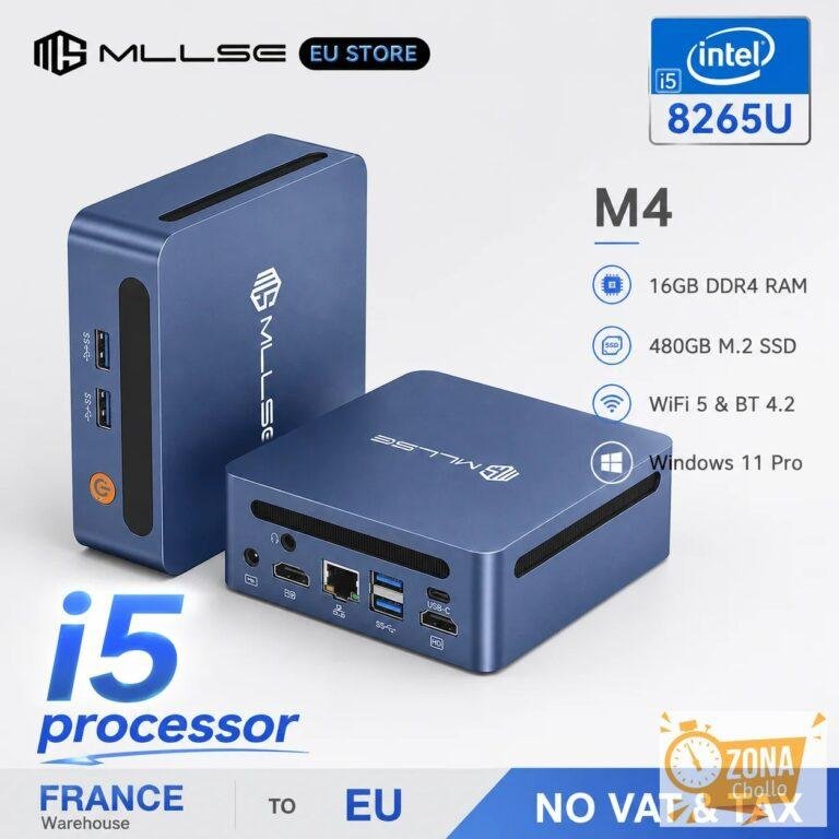 Mini PC Mllse M4 con Procesador Intel Core I5-8265U, RAM DDR4 de 16… — 253,23 €