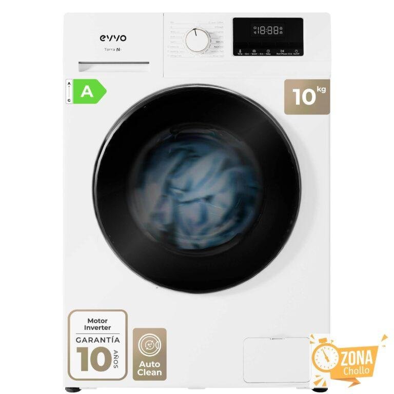 EVVO Lavadora 10-7 kg carga frontal Terra N, 1400 rpm, Clase — 246.30 EUR € en AliExpress