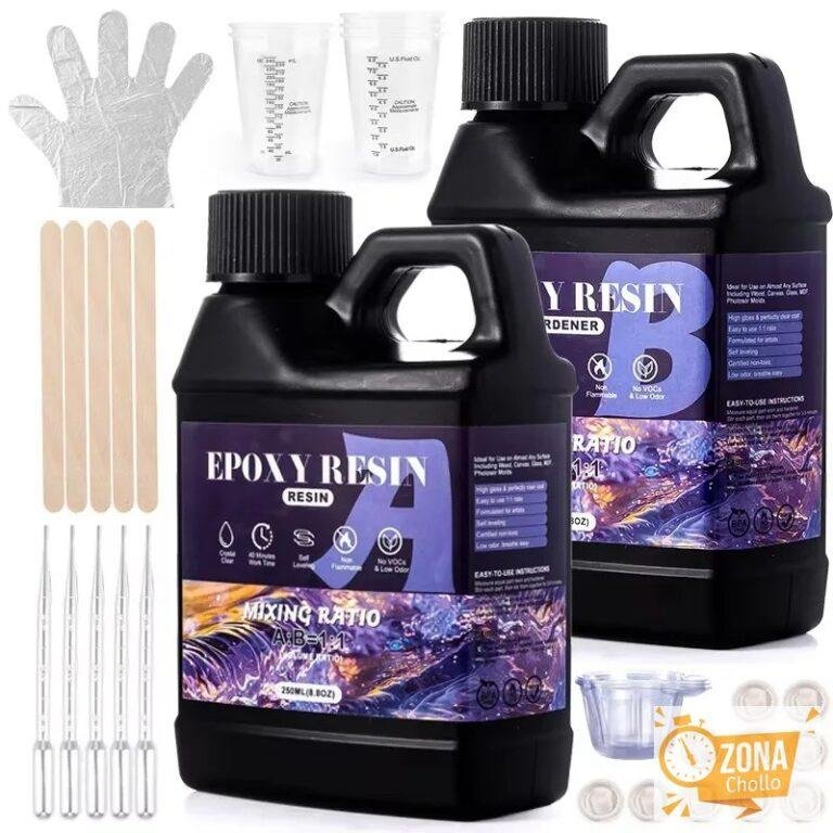Kit de resina Epoxy 1:1 Easy Mix, transparente, sin amarilleo, sin… — 13,49 €