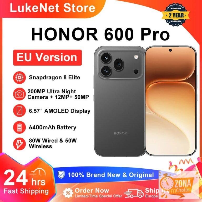 Teléfono Inteligente HONOR 600 Pro 5G, Snapdragon 8 Elite, IA — 629,83 € en AliExpress