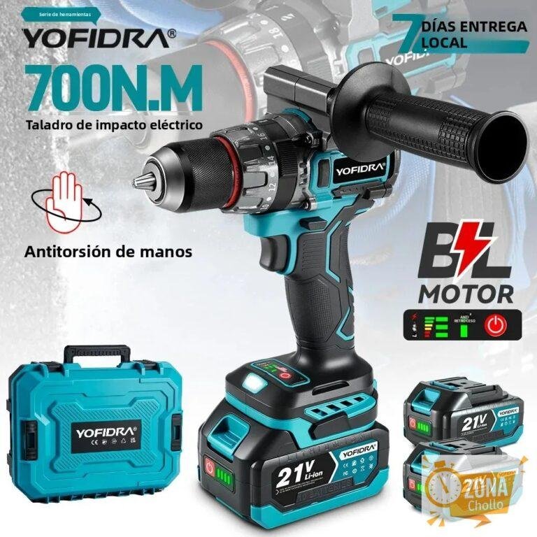 YOFIDRA-taladro de impacto eléctrico sin escobillas, destornillador… — 55,69 €