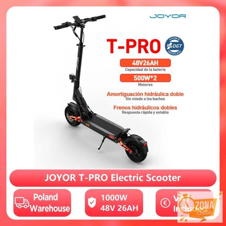 Patinete eléctrico Joyor T-Pro DGT, 500 W x 2, con doble motor… — 673,64 €