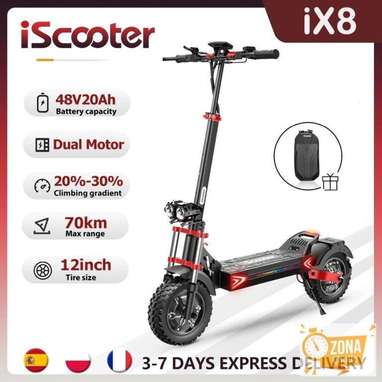 iScooter iX8 Scooter Eléctrico Todoterreno de 12 Pulgadas con Doble… — 726,32 €