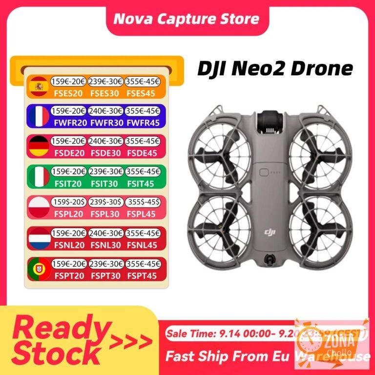 Dron DJI Neo2 con Cámara 4K, Video Estabilizado, 151g, Ligero — 197,41 € en AliExpress