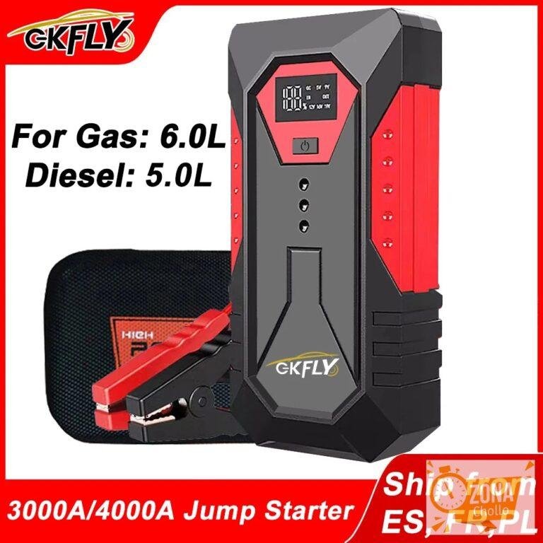 Arrancador de Coches GKFLY 2000A/3000A/4000A, Banco de Energía… — 26,99 €