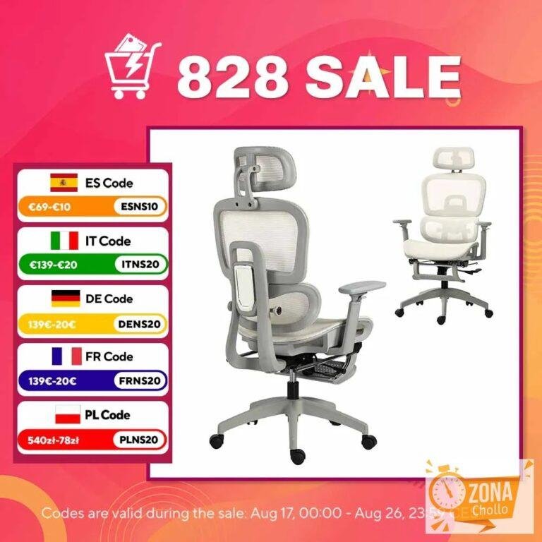 HOMCOM Silla de Oficina Ergonómica de Malla con Reposabrazos 3D — 154.60 EUR € en AliExpress