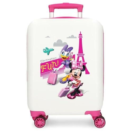 Joumma Disney Minnie & Daisy Paris Maleta de Cabina Blanco 33x50x20