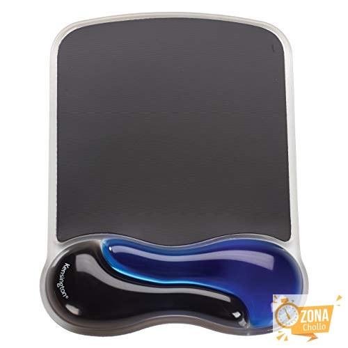 Kensington 62401 Reposamuñecas Gel dúo ratón, Color Negro | Diseño