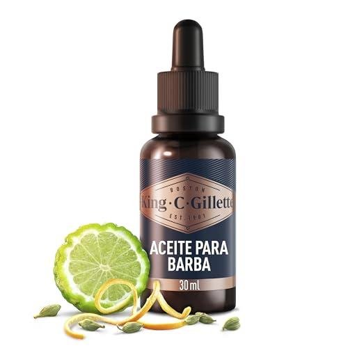 King C. Gillette Aceite para Barba para Hombre, 30 ml | El Aroma