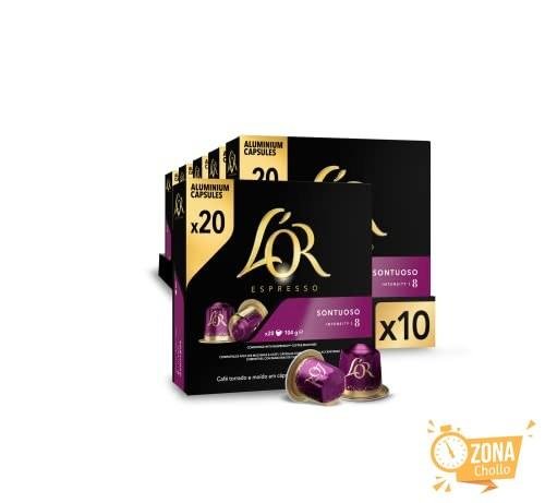 L'OR Espresso Cápsulas de Café Sontuoso | Intensidad 8 | 200 Cápsulas
