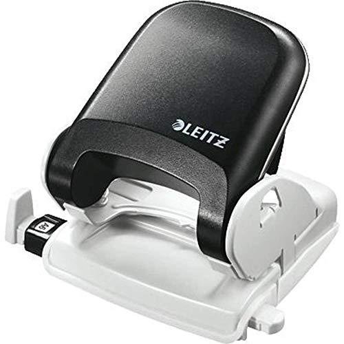 Leitz Topstyle Perforador de papel, color negro | De metal, diseño