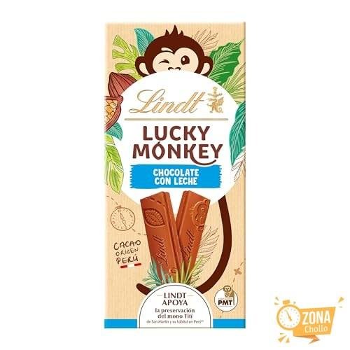 Lindt Barrita Lucky Monkey Chocolate con leche 100 g en Amazon
