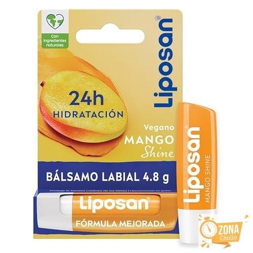 Liposan Mango Shine, bálsamo labial, 4,8 g | Bálsamo labial con color