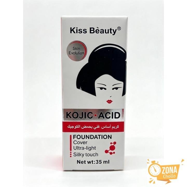 Look Look - Base de maquillaje líquida con ácido kójico cobertura