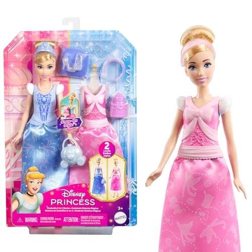 Mattel Disney Princess Cenicienta muñeca de Moda con 2 Looks | Muñeca