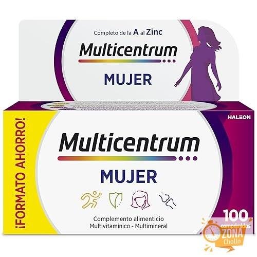 Multicentrum Mujer Multivitamínico Multimineral Sin Gluten, 100