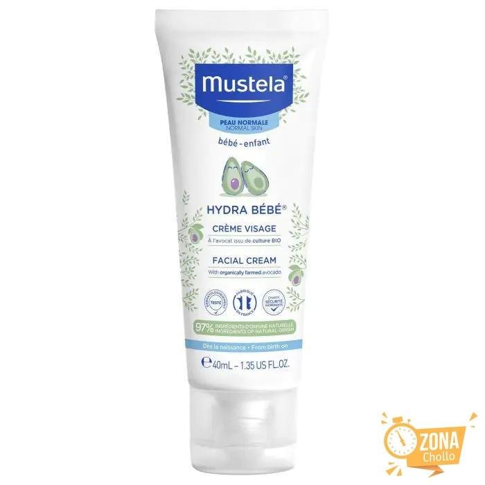 Mustela Hydra Bebé Crema Facial Agucate BIO 40 ml