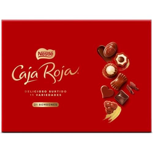 Nestlé Caja Roja Bombones 198g | bombones de chocolate con leche