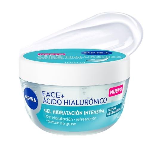 NIVEA Face+ Ácido Hialurónico Gel hidratación intensiva facial, 100