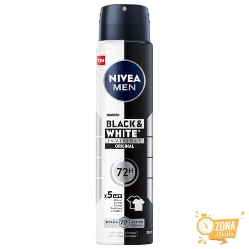 NIVEA MEN Spray Antitranspirante Original Invisible 48H Negro