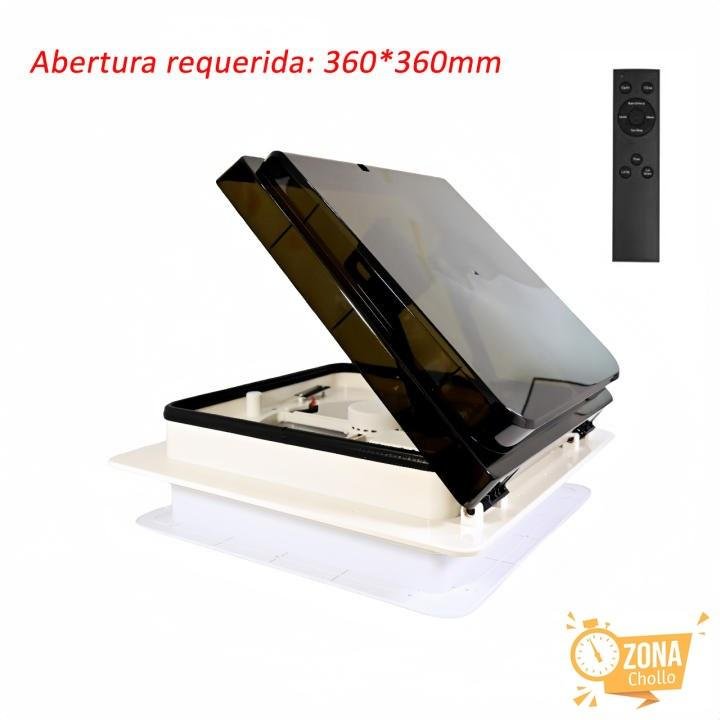 OstarkDom Ventilador de Ventilación para Autocaravana 12V con Luz LED