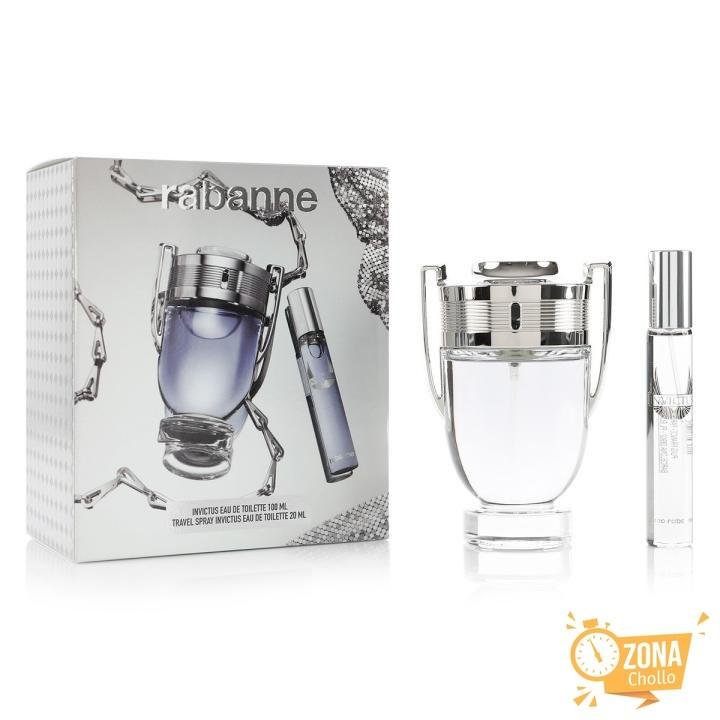Paco Rabanne - Invictus EDT 100 ml + 20 ml fragancia masculina fresca